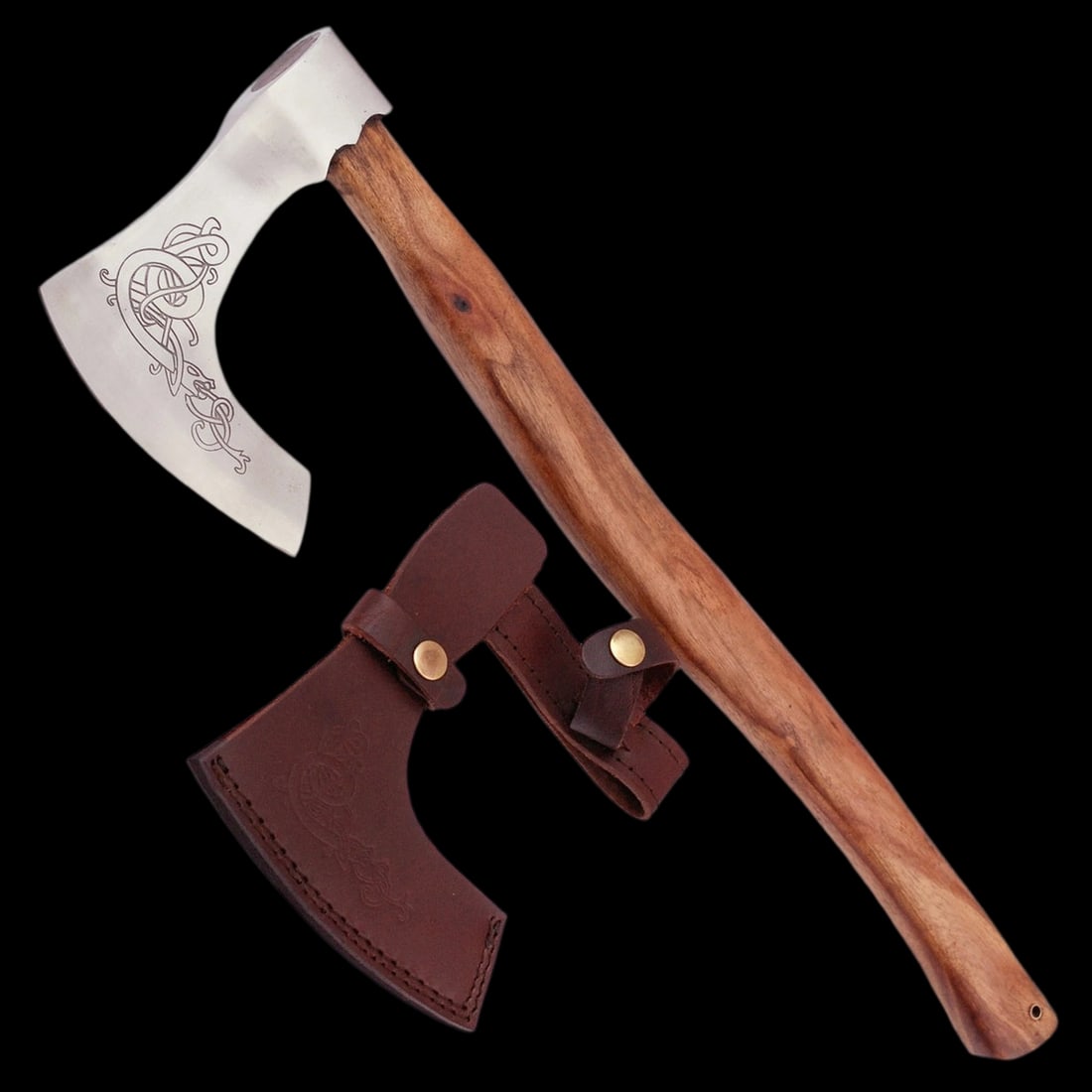 Custom Handmade Norse Viking Battle Axe Hammer Shield Maiden (1 of 3)