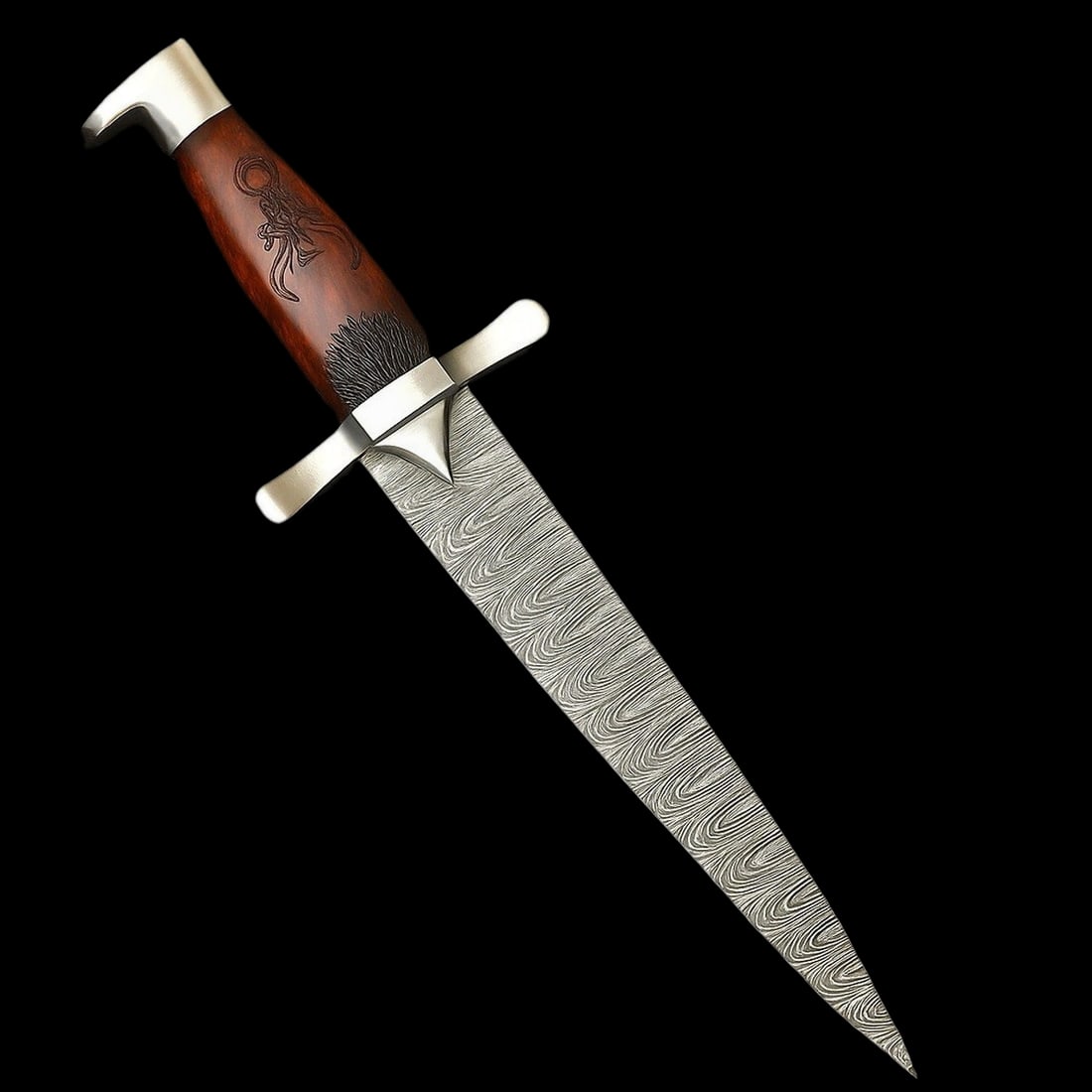Custom Handmade Damascus Blade Dagger Roman Sword War Tactical (1 of 4)