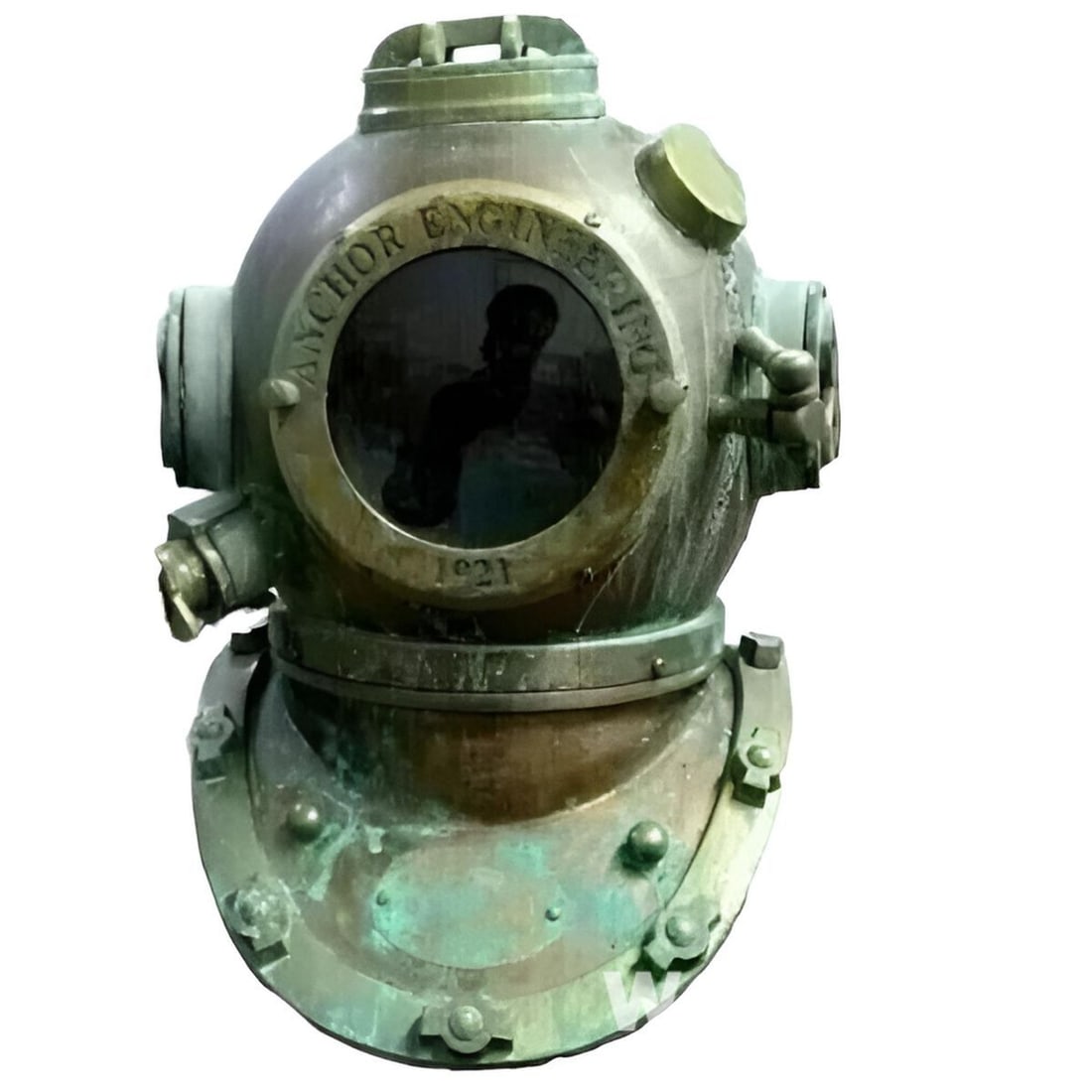 Old-Style Copper Deep Sea Diving Helmet Replica (1 of 3)
