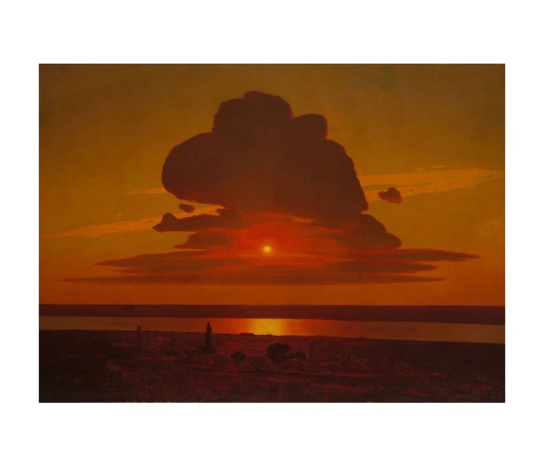 Decorative Artwork Sunset Print Collectible Art (1 of 2)