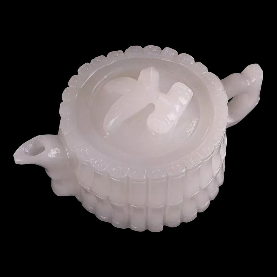 Traditional White Jade Handmade Tea Tableware Set - 3