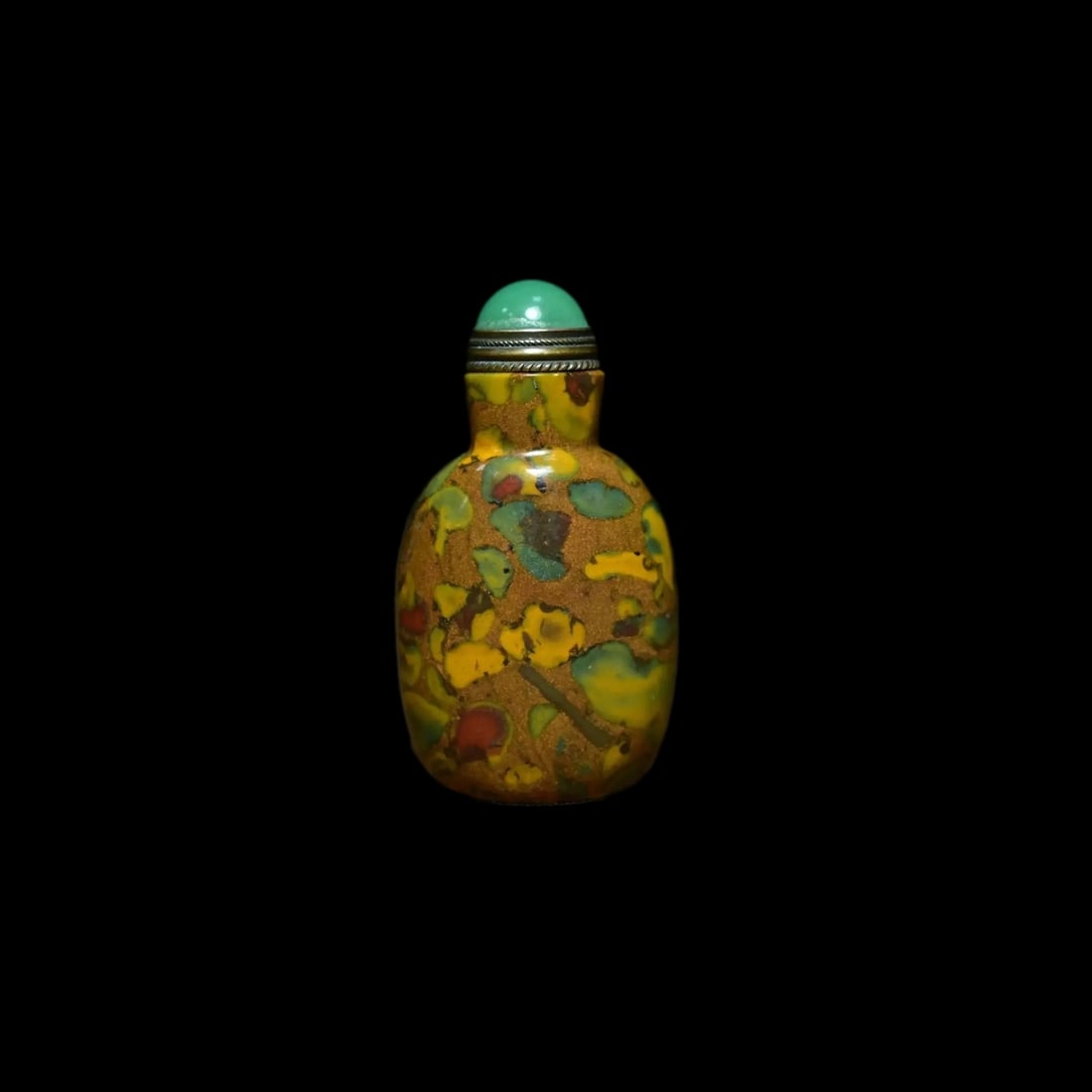 Natural Agate Snuff Bottle Cloud-Like Patterns (1 of 4)