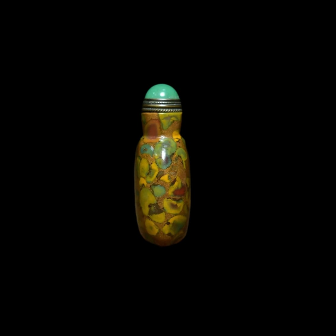 Natural Agate Snuff Bottle Cloud-Like Patterns - 2
