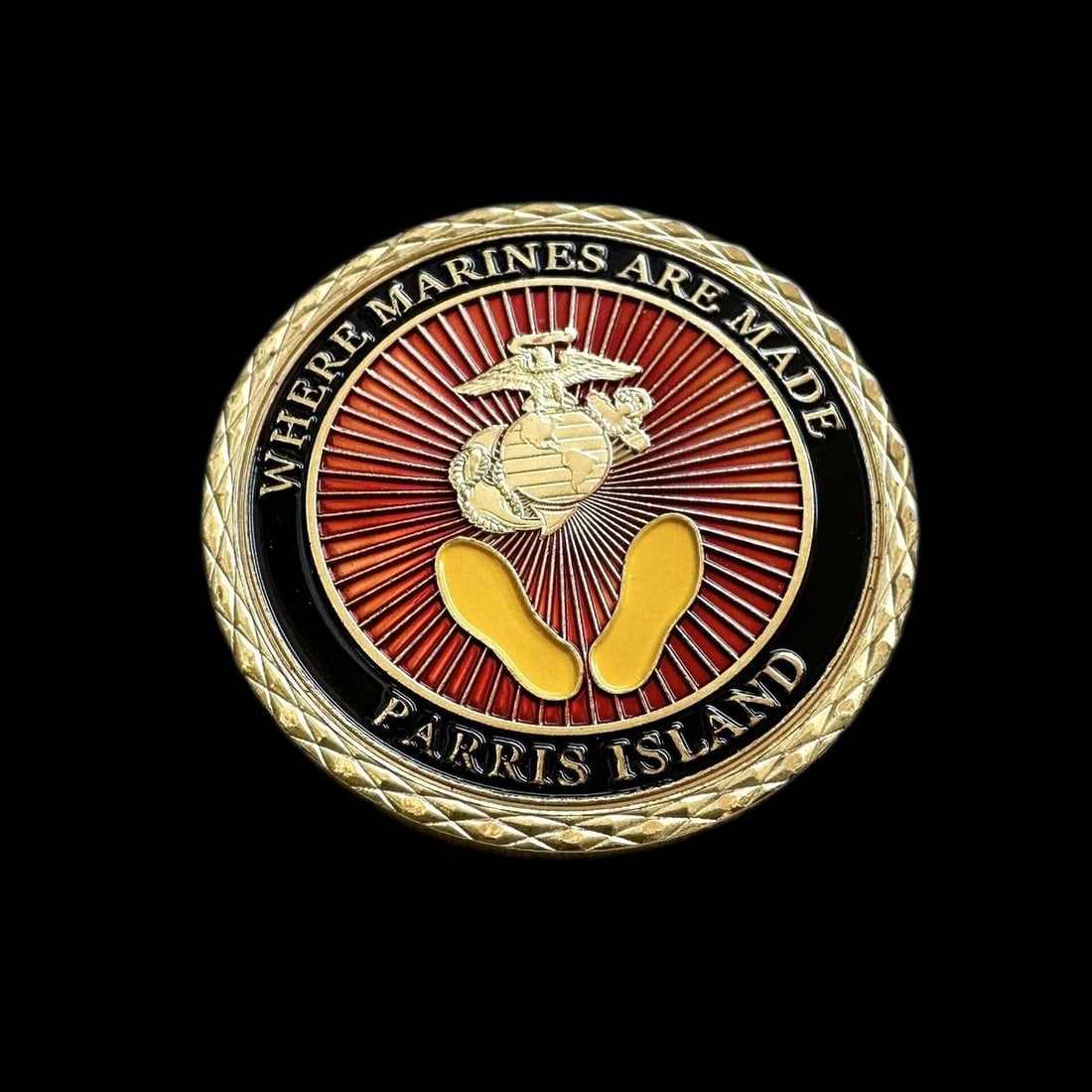 Challenge Coin Recruit Depot Marine Training Coin (1 of 2)