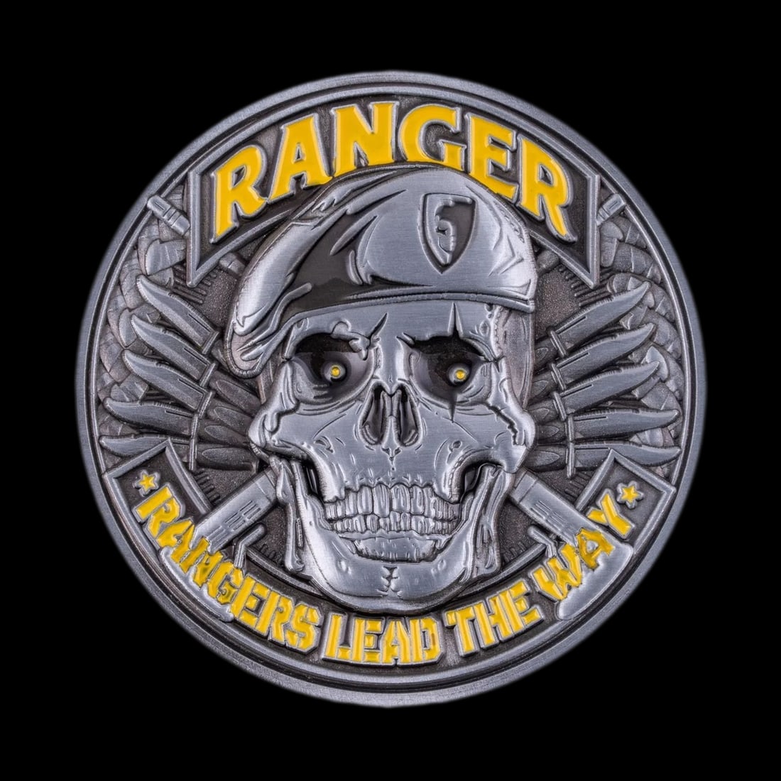 Rangers Lead Collectible Skull Motif Coin Medal (1 of 2)