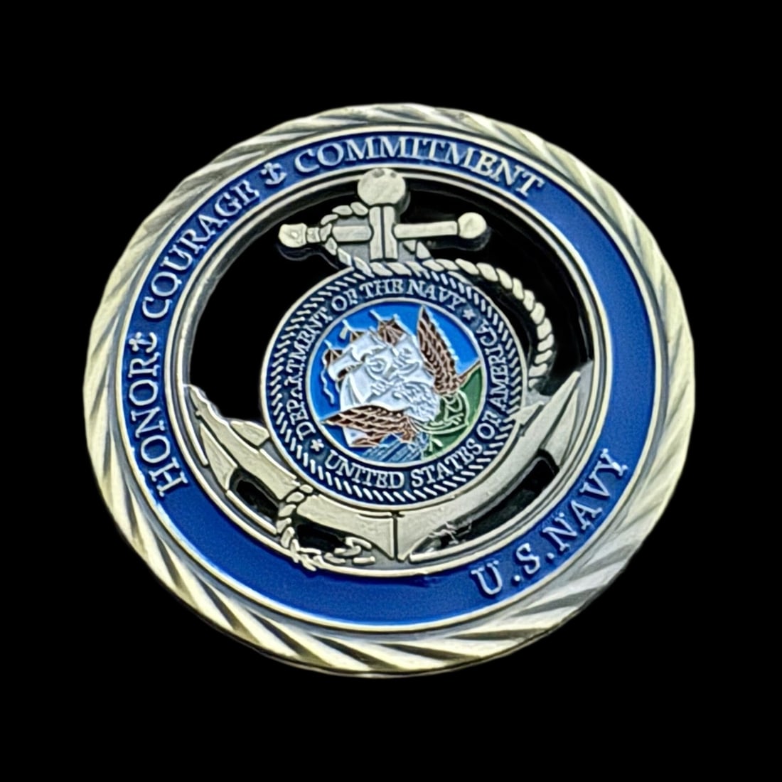 Unique Collectible Hollow Coin Medal Anchor Motif (1 of 2)