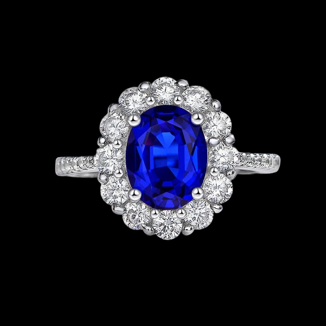 Luxury Jewelry Gem Zirconia Sterling Silver Ring (1 of 4)