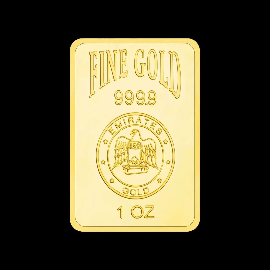 Iron Arab Dirham Inspired Money Golden Bar Replica (1 of 4)