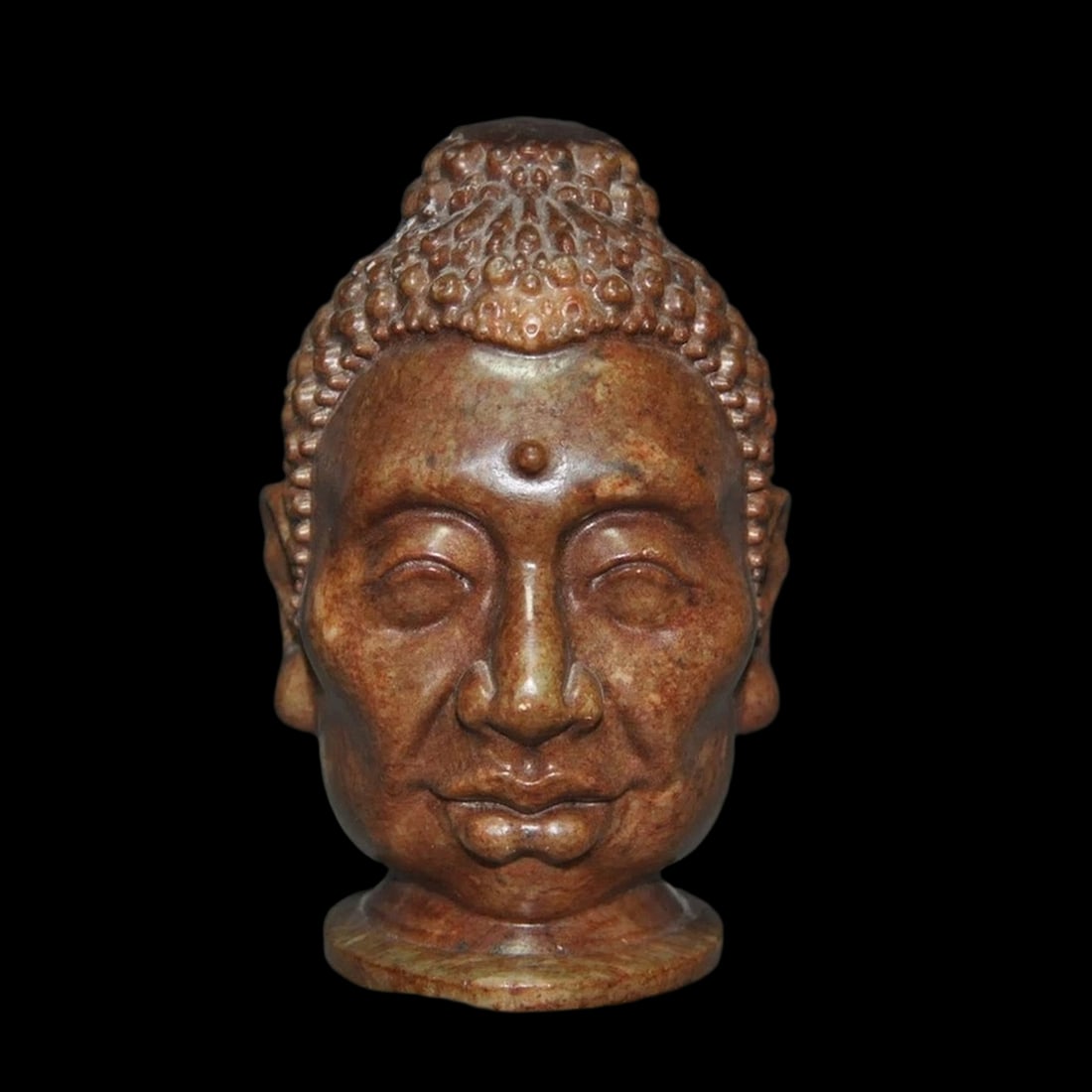Antique Style Carved Jade Shakyamuni Sculpture (1 of 6)