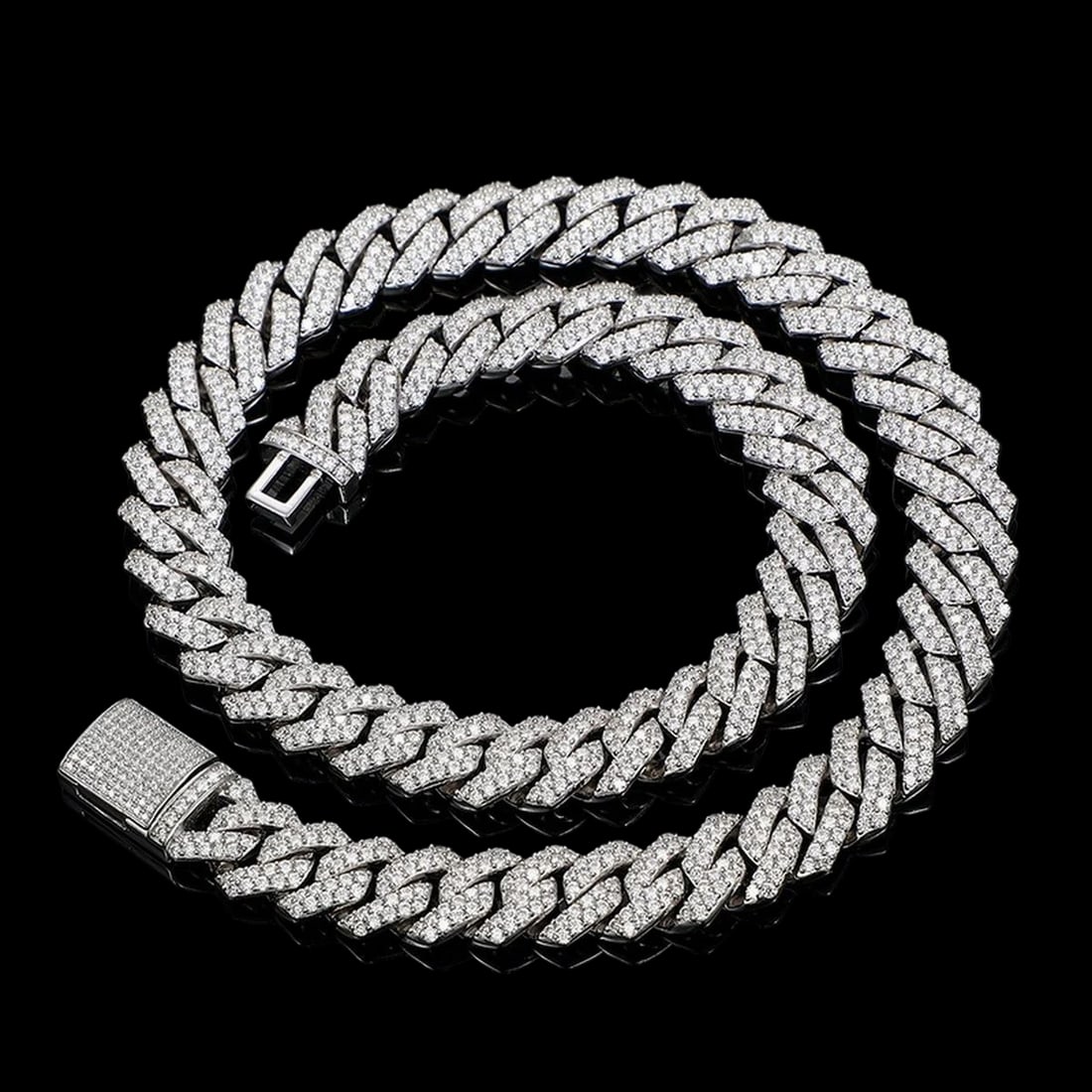 Hip Hop Elegant Moissanite Gems Inlaid Necklace (1 of 3)