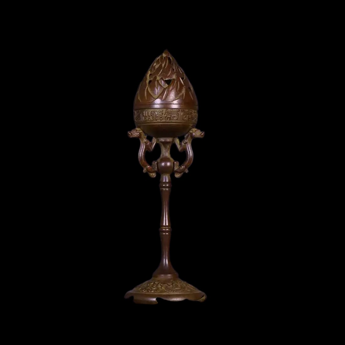 Antique Style Handwork Bronzed Phoenix Burner (1 of 5)