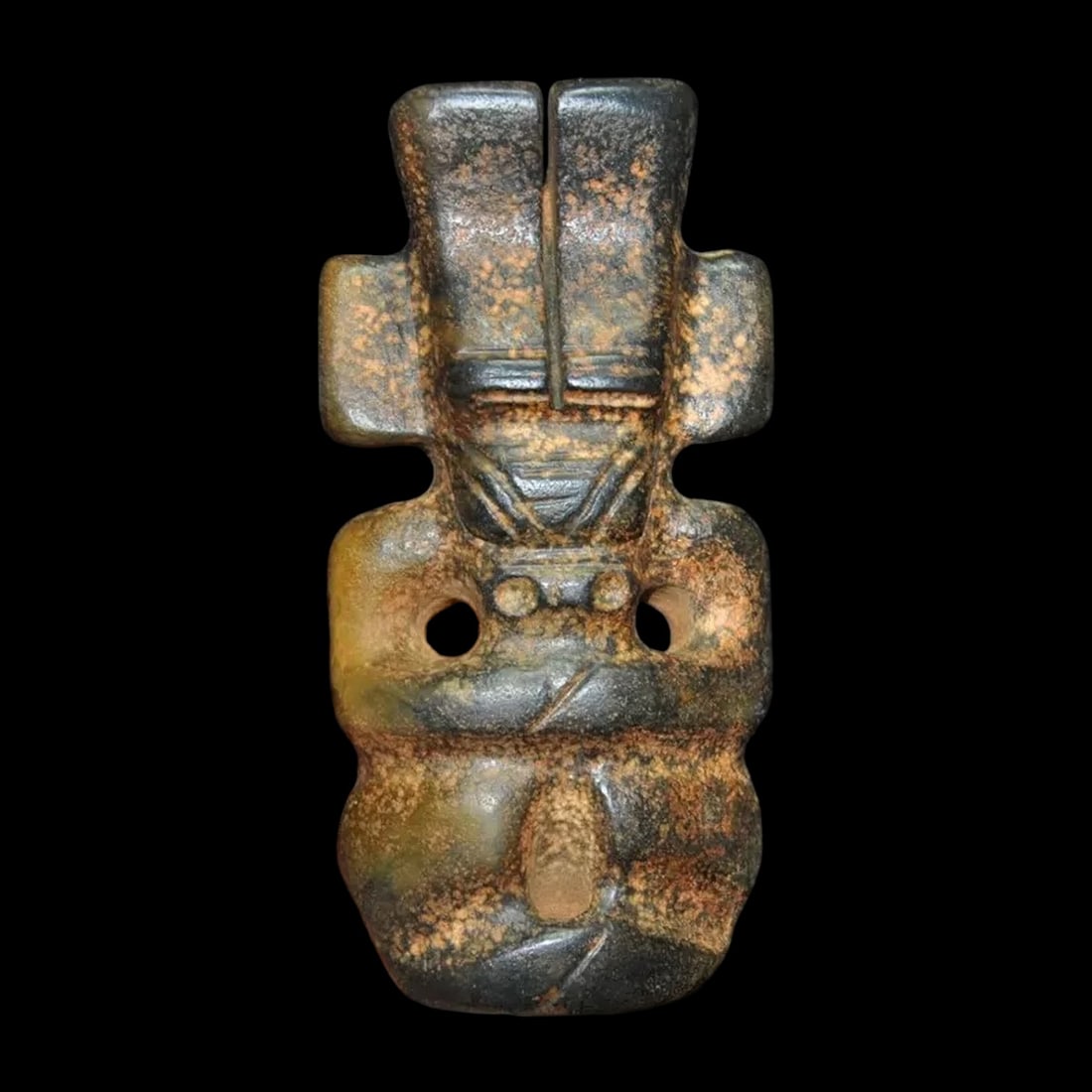 Chinese Old-Inspired Jade Folk Sun God Figurine (1 of 4)