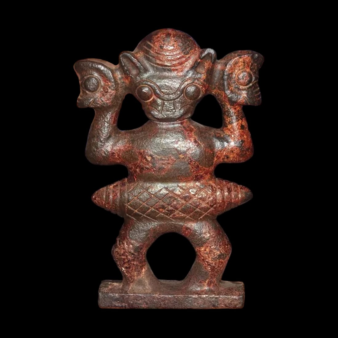 Hongshan Culture Animal Motif Red Jade Sculpture (1 of 4)