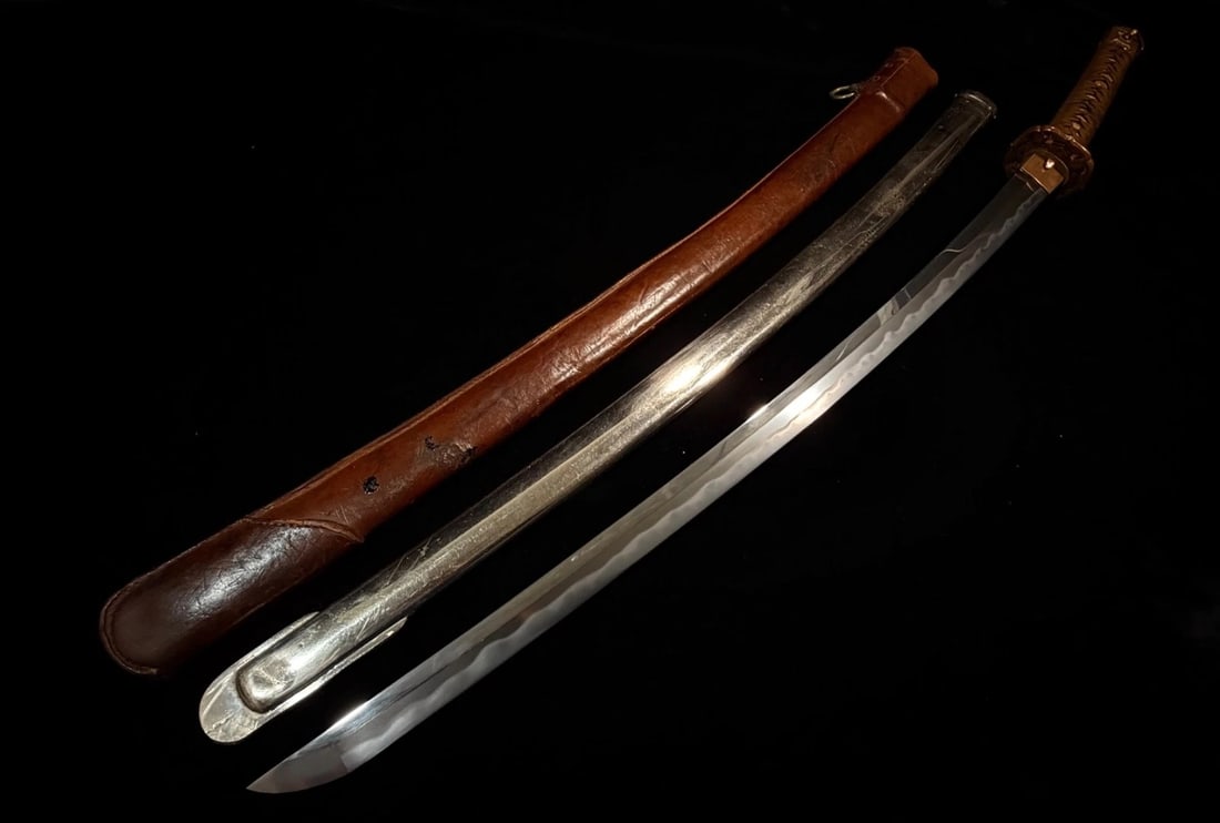 Custom Tamahagane Steel Shinogizukuri Kaneshige Signed Military Katana Blade (1 of 11)