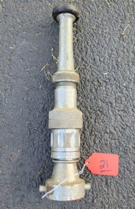 2 1/2" Brass Fire Hose Nozzle Wornale (1 of 2)