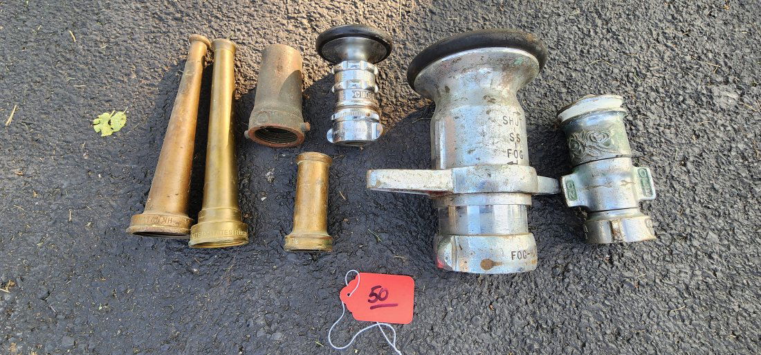 Lot of Assorted Fire Hose Nozzles (1 of 1)