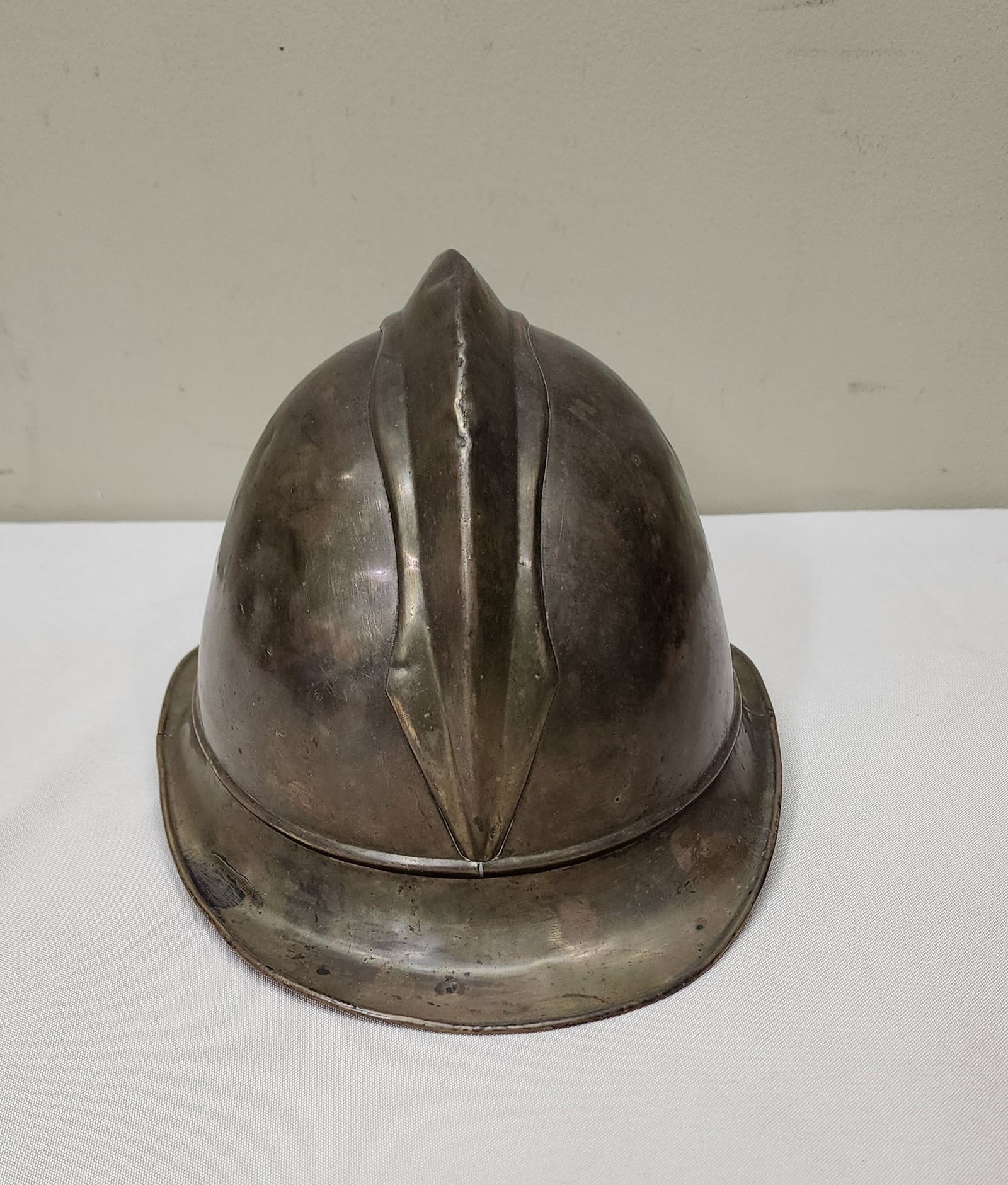 Brass West German Firefighters Helmet (1 of 4)