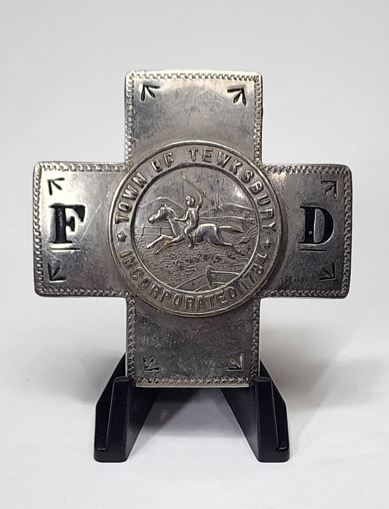 Early Tewksbury MA Fire Department Badge (1 of 4)