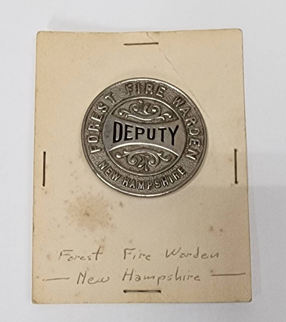 New Hampshire Forest Fire Warden Badge Auction