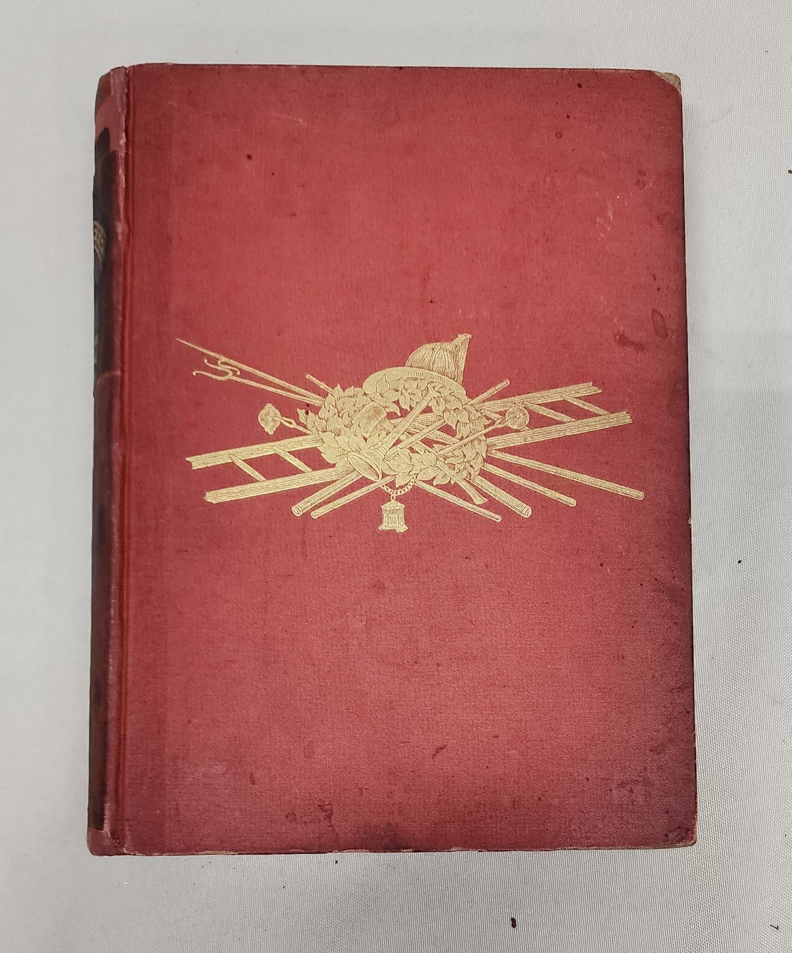 1882 The Volunteer Fire Department of the City of New York History: A hardbound copy of "The Story of the Volunteer Fire Department of the City of New York" writeen by George W. Sheldon and published by Harper Brothers in 1882. This history book of the early FDNY is 5