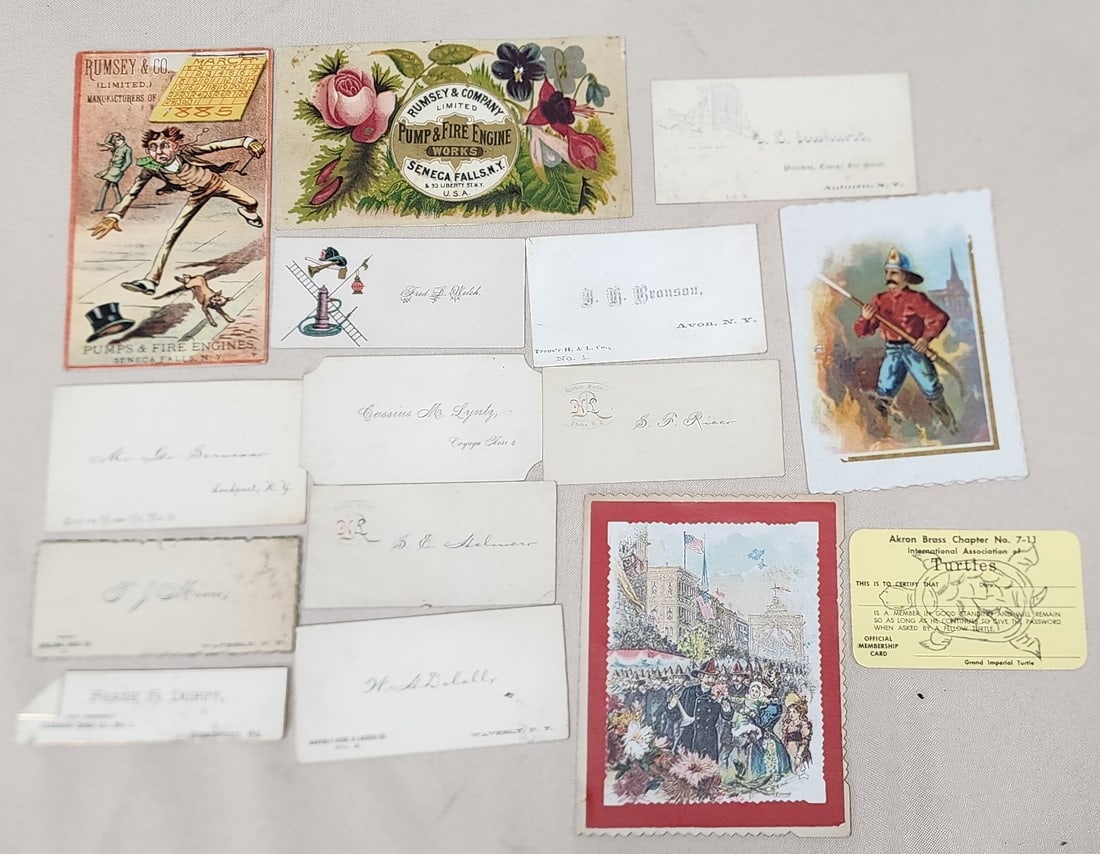 Lot of Early Fire Department Paper Items (1 of 4)