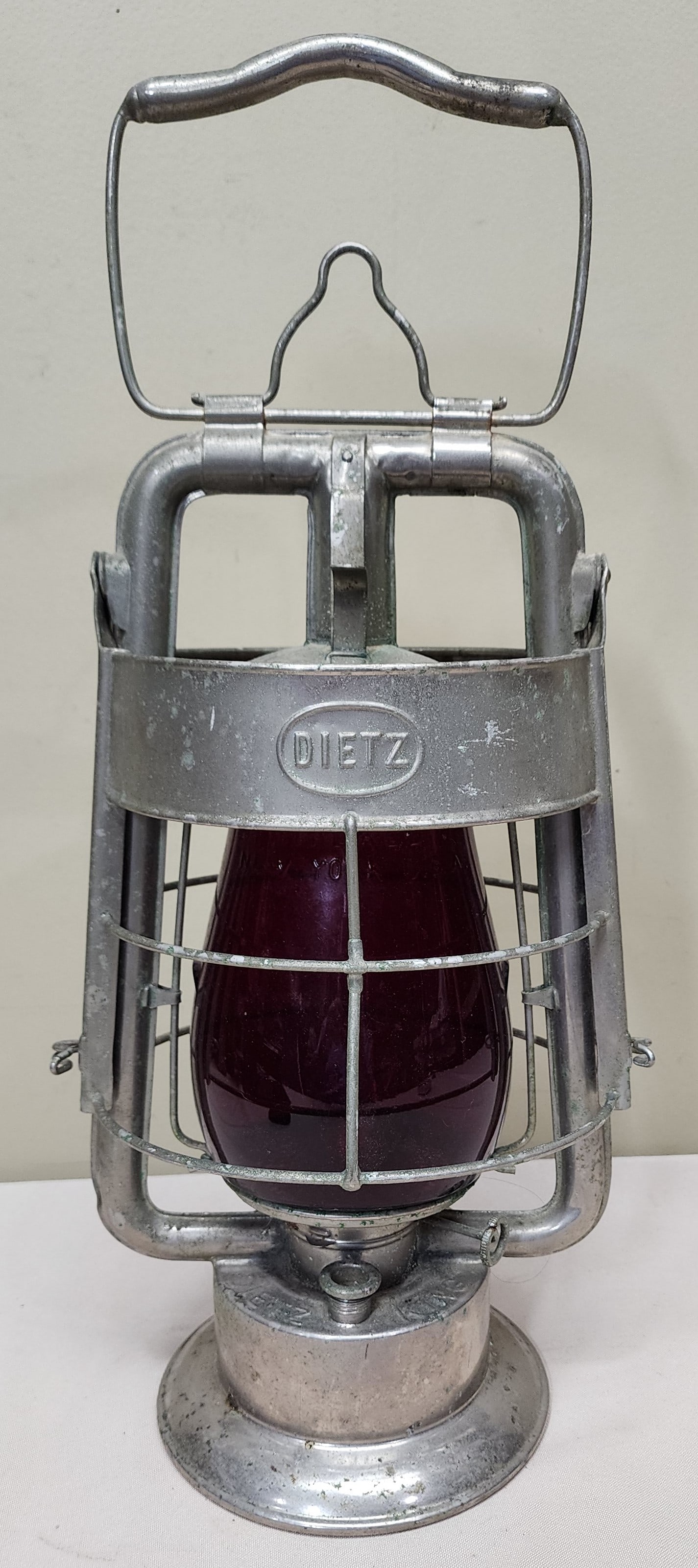 Nickel Plated Dietz King Fire Department Lantern (1 of 4)