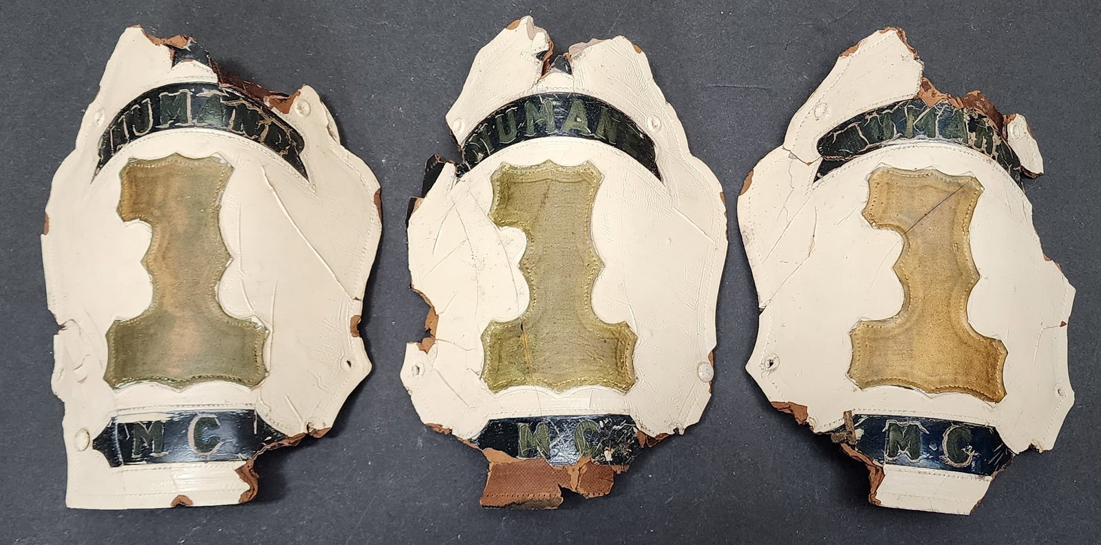 Lot of 3 High Eagle Front Shields Mahanoy City (1 of 5)