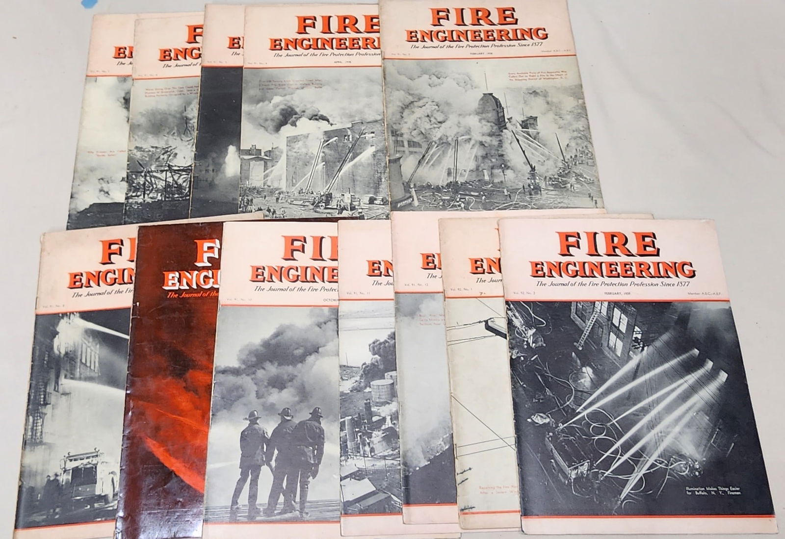 Early Fire Engineering Magazines 1938 1939 (1 of 6)