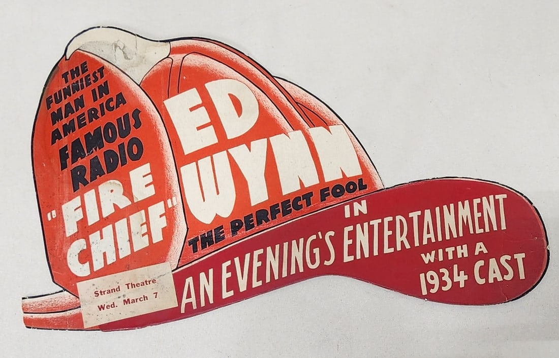 Ed Wynn Texaco Fire Chief Cardboard Diecut Helmet (1 of 3)