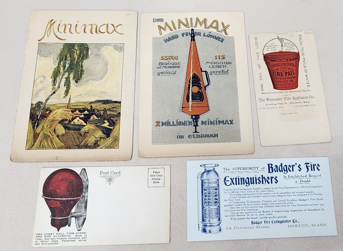 Lot of Early Fire Extinguisher Literature and Advertising (1 of 3)