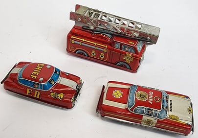 Tin Friction Fire Engines