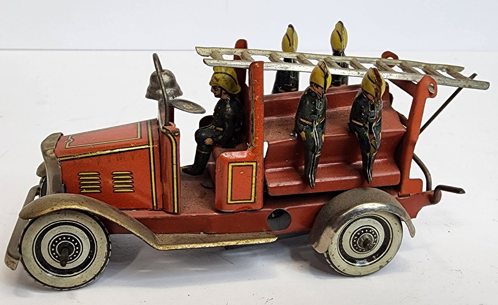 German tin ladder truck 4 1/2: German tin ladder truck 4 1/2
