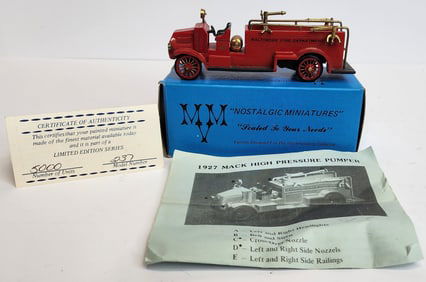 Nostalgic Miniatures Mack Fire Engine