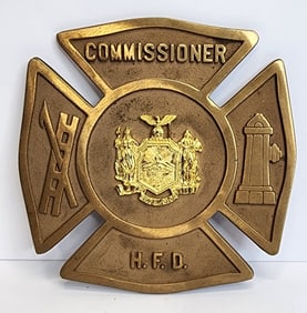 Hartsdale NY Fire Commissioner Plate