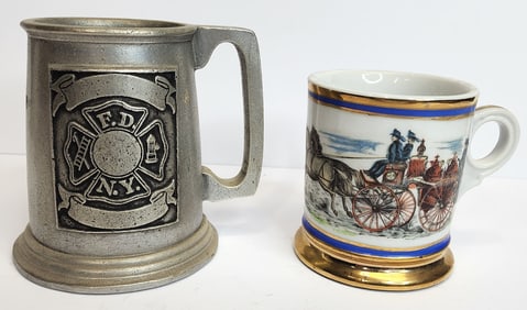 FDNY and Shaving Mug Log