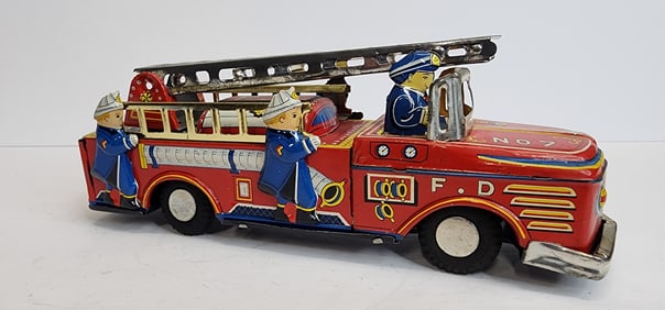 Tin Friction Ladder Truck
