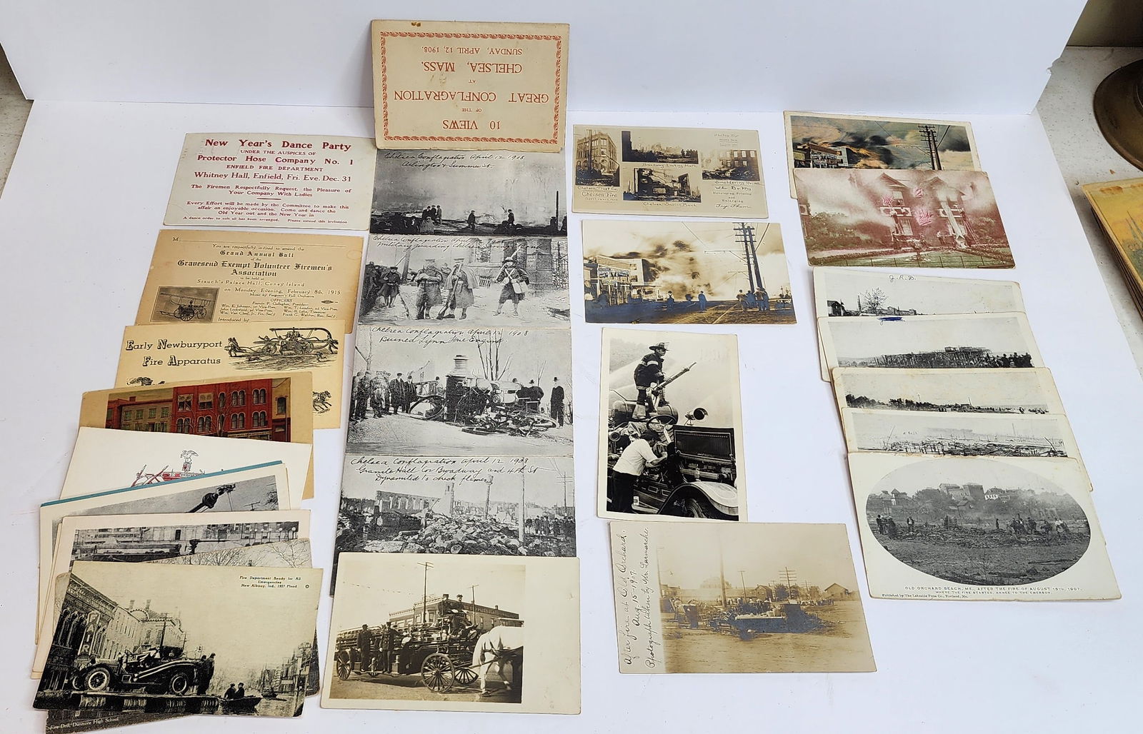 Lot of Firefighting Postcards (1 of 7)