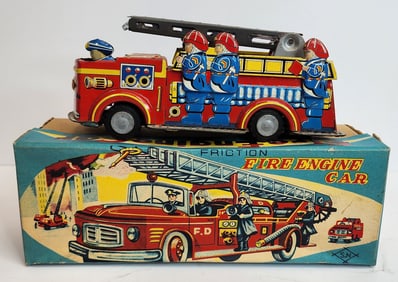 Tin Friction Fire Engine