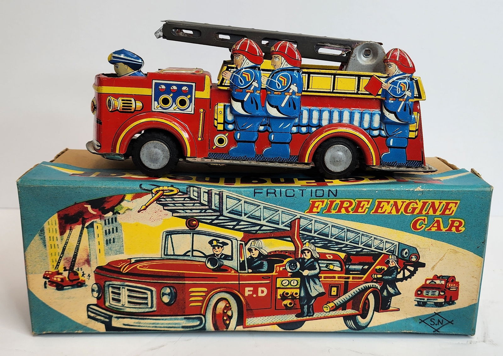 Tin Friction Fire Engine (1 of 2)