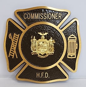 Hartsdale NY Fire Commissioner Plate