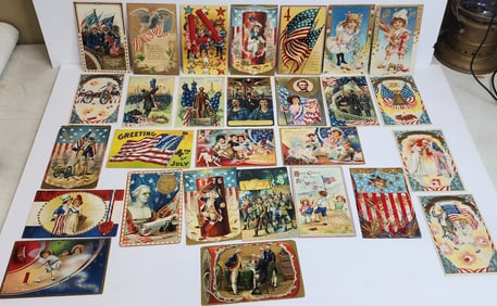Lot of Patriotic Postcards Including Tuck