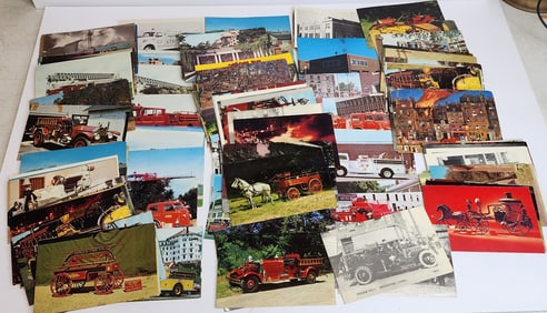 Lot of 100 plus Firefighting Postcards