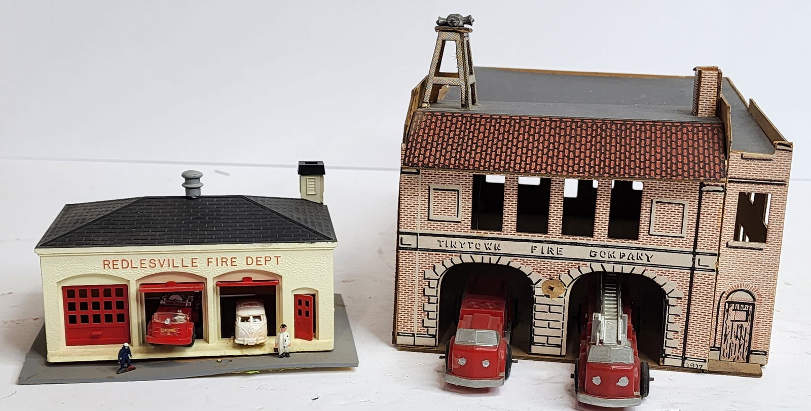 Lot of 2 Fire Station Models (1 of 2)