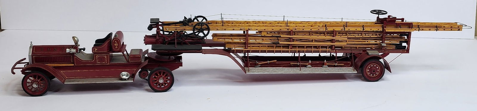 Scratch Built Tractor Drawn Ladder Truck (1 of 4)