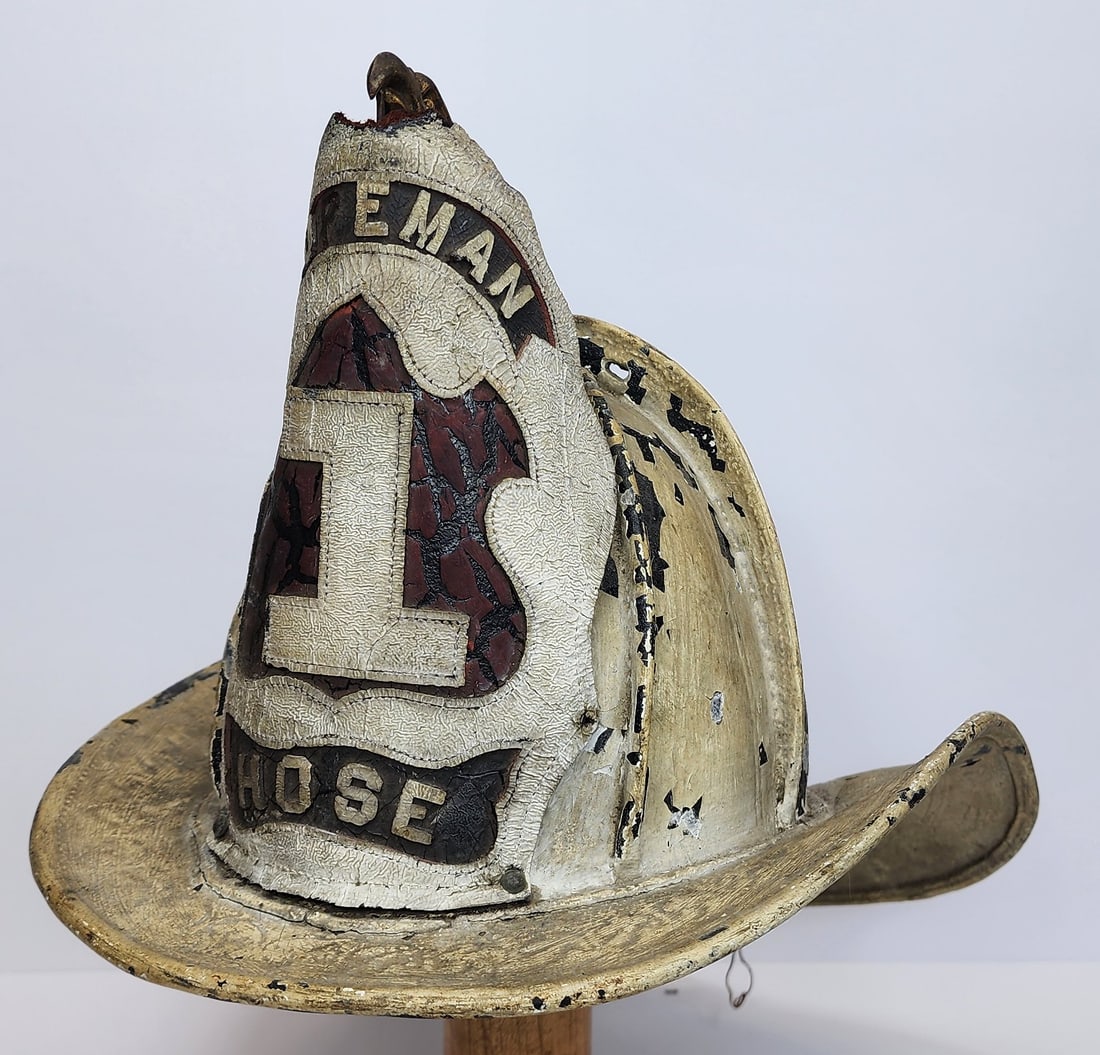 Leather High Eagle Fire Helmet Foreman Hose 1 (1 of 4)