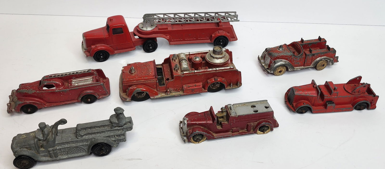 Lot of 7 Fire Engine Toys (1 of 2)