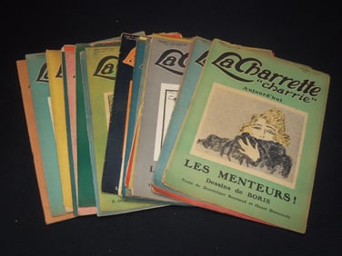 1920'S LA CHARRETTE FRENCH  MAGAZINES - 20 PIECES