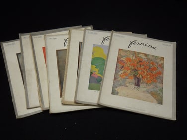 1917-1919 FEMINA FRENCH MAGAZINES - 7 ISSUES