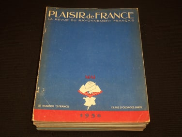 1930'S PLAISIR DE FRANCE FRENCH MAGAZINE - 15 ISSUES
