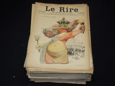 1890'S LE RIRE FRENCH  MAGAZINES BIG LOT - 100+ ISSUES